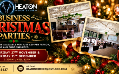 Business Christmas Parties at Heaton Sports Club – November & December 2026